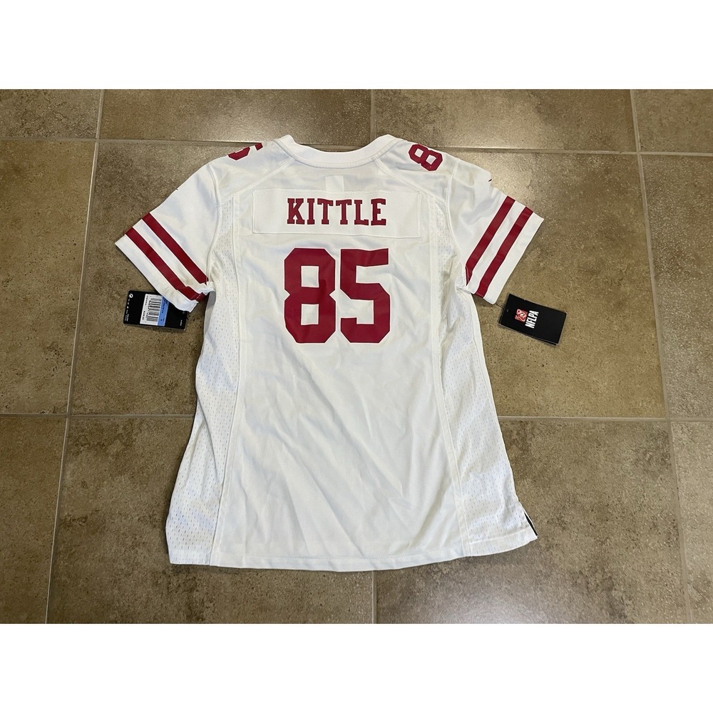 NWT San Francisco 49ers Womens Sz M George Kittle #85 Nike Football Jersey - Picture 2 of 9